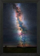 Listing image for Milky Way Night Sky Framed Wall Art Poster Canvas Print Picture