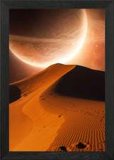 Listing image for Desert Planet Framed Wall Art Poster Canvas Print Picture